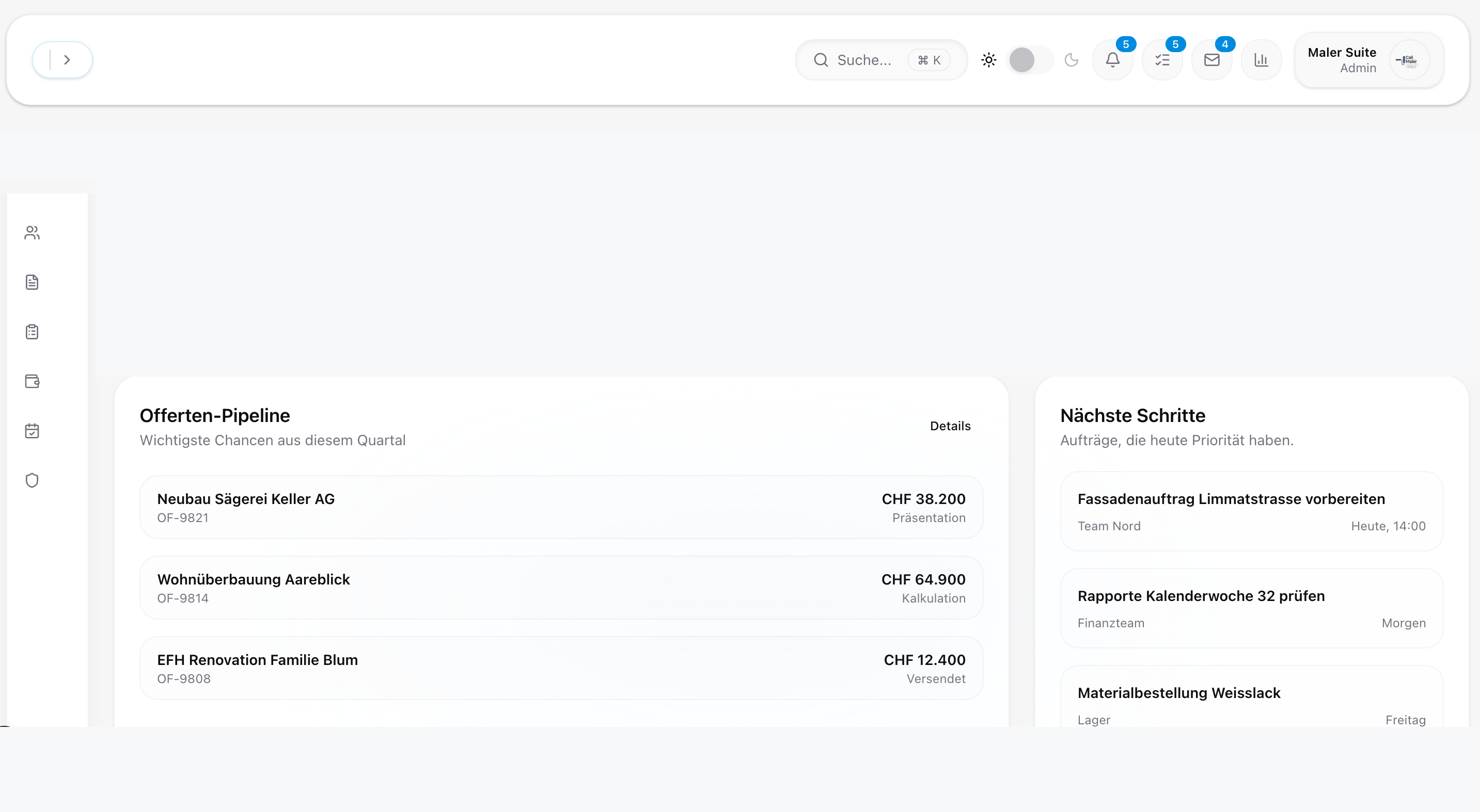 Billeris dashboard preview in MacBook display